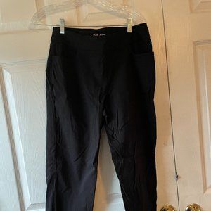 Court Haley Women's Golf Pants - Black, Size 8 - Elastic Waist with Pockets